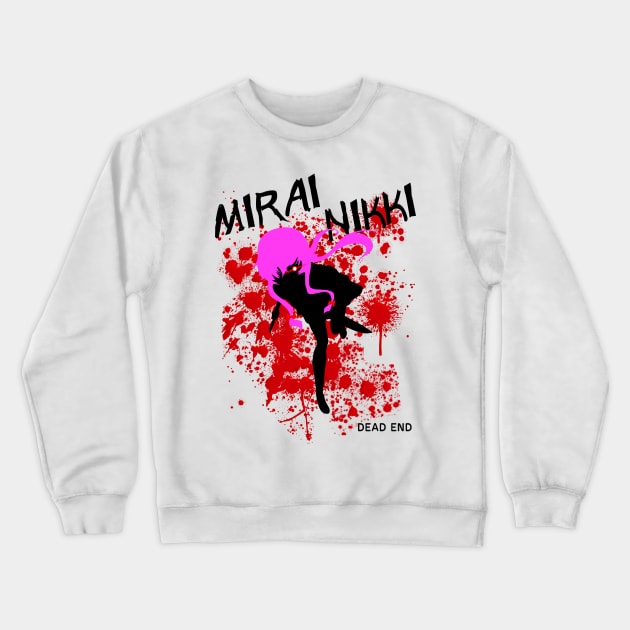 Mirai nikki Crewneck Sweatshirt by SirTeealot